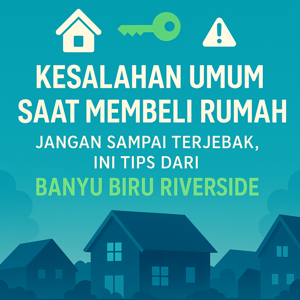  Kesalahan Umum Saat Membeli Rumah: Jangan Sampai Terjebak, Ini Tips dari Banyu Biru Riverside